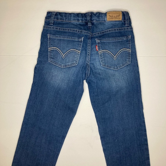 $6 / $8 / $10 SALE! 
Levis Girls 5 Pocket Denim Jeans Leggings Size 8 - Picture 3 of 5